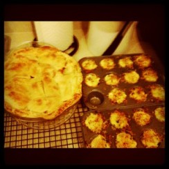 apple pie + crab cakes